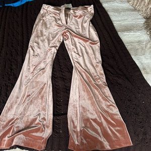 Velvet Pants Light Brown size L Flared